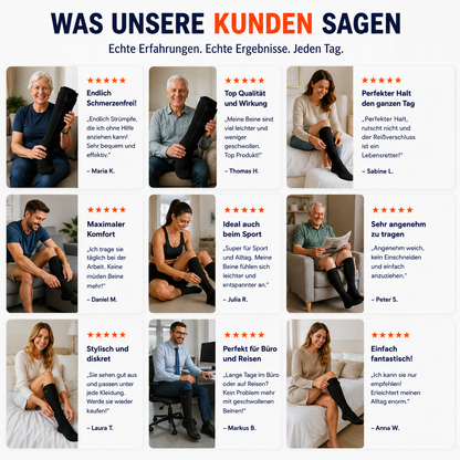 Nuvexia Kompressionsstrümpfe mit Reißverschluss